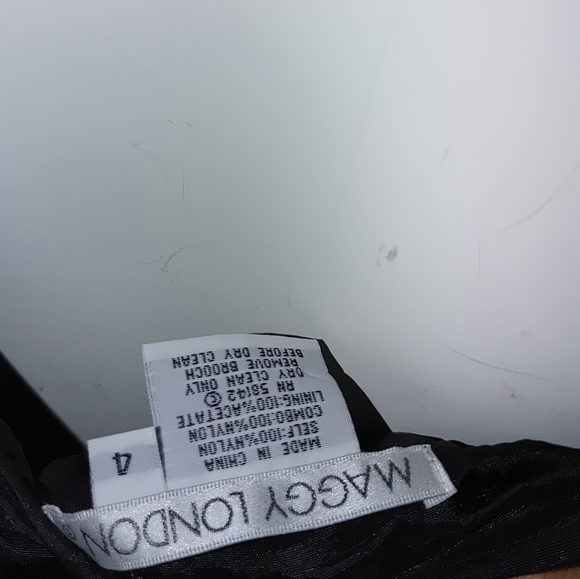 Maggy London Black Spaghetti-strap Cocktail Formal Dress - Picture 4 of 5